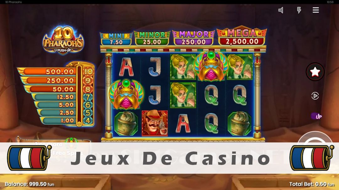 Démo de la machine à sous 10 Pharaohs