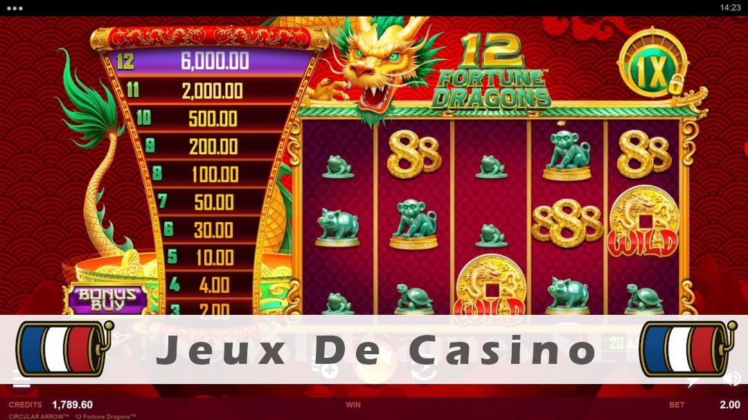 Démo de la machine à sous 12 Fortune Dragons