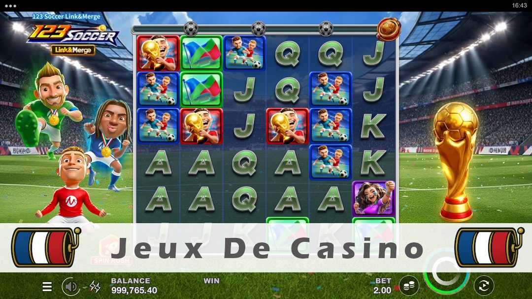 Démo de la machine à sous 123 Soccer Link&Merge