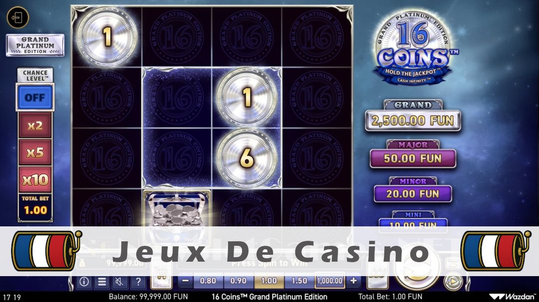 Démo de la machine à sous 16 Coins Grand Platinum Edition