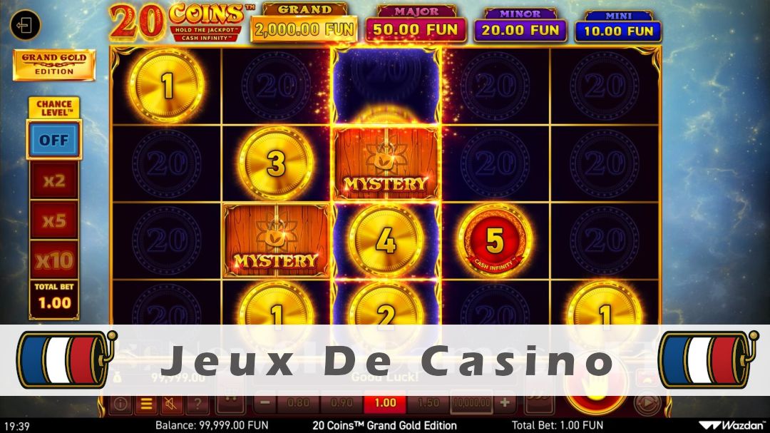 Démo de la machine à sous 20 Coins Grand Gold Edition