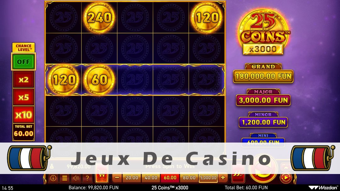 Démo de la machine à sous 25 Coins x3000