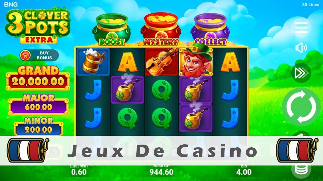 Démo de la machine à sous 3 Clover Pots Extra