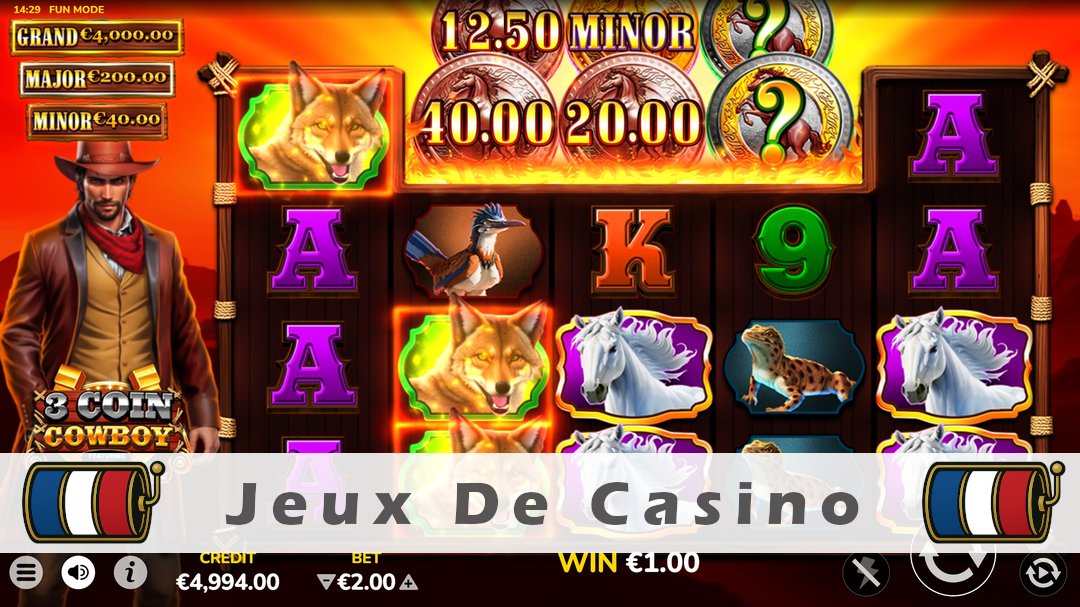 Démo de la machine à sous 3 Coin Cowboy Dollars & Dreams