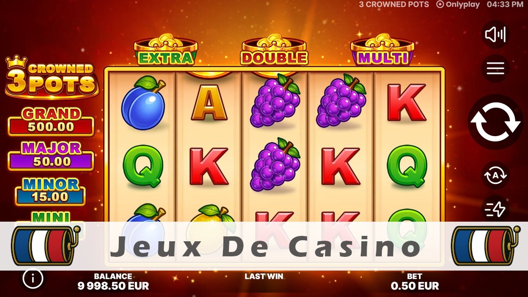 Démo de la machine à sous 3 Crowned Pots