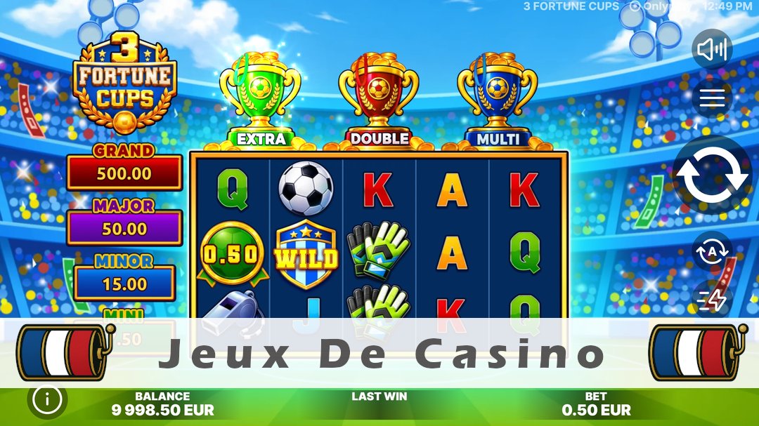 Démo de la machine à sous 3 Fortune Cups