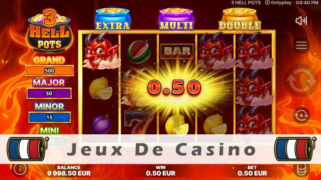 Démo de la machine à sous 3 Hell Pots