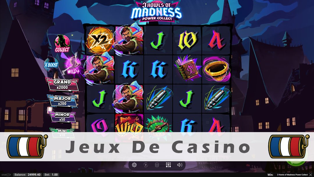 Démo de la machine à sous 3 Howls of Madness Power Collect