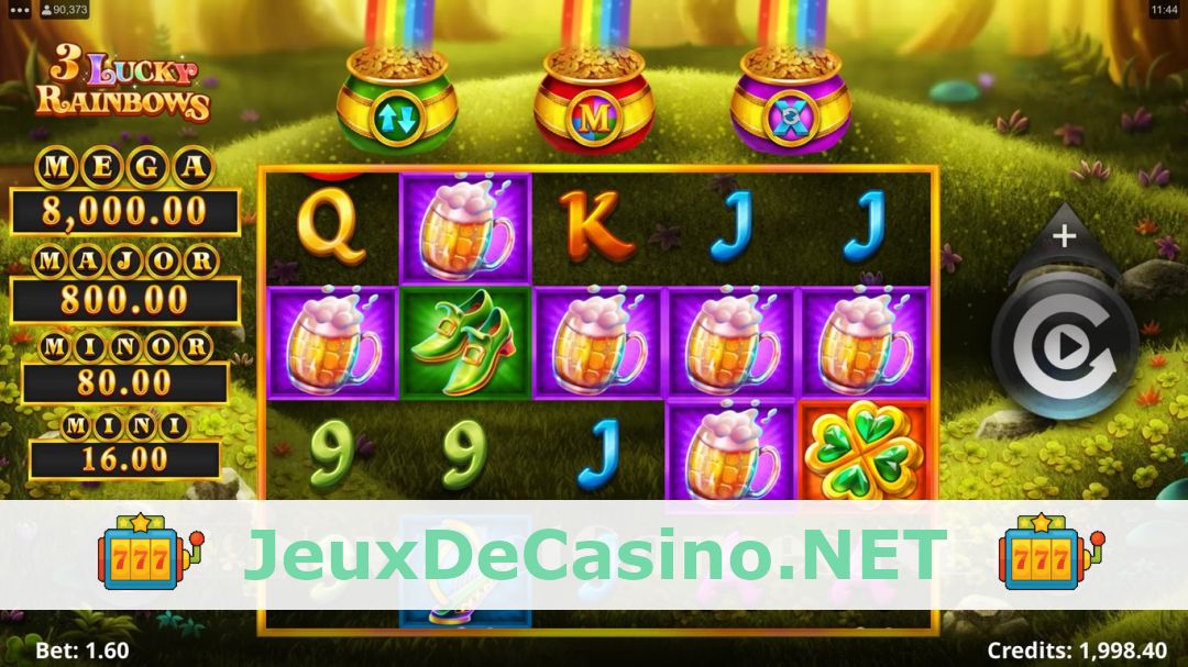 Démo de la machine à sous 3 Lucky Rainbows