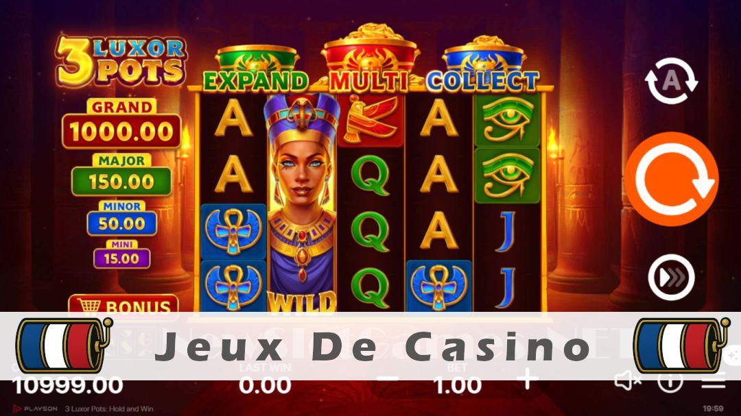 Démo de la machine à sous 3 Luxor Pots Hold and Win