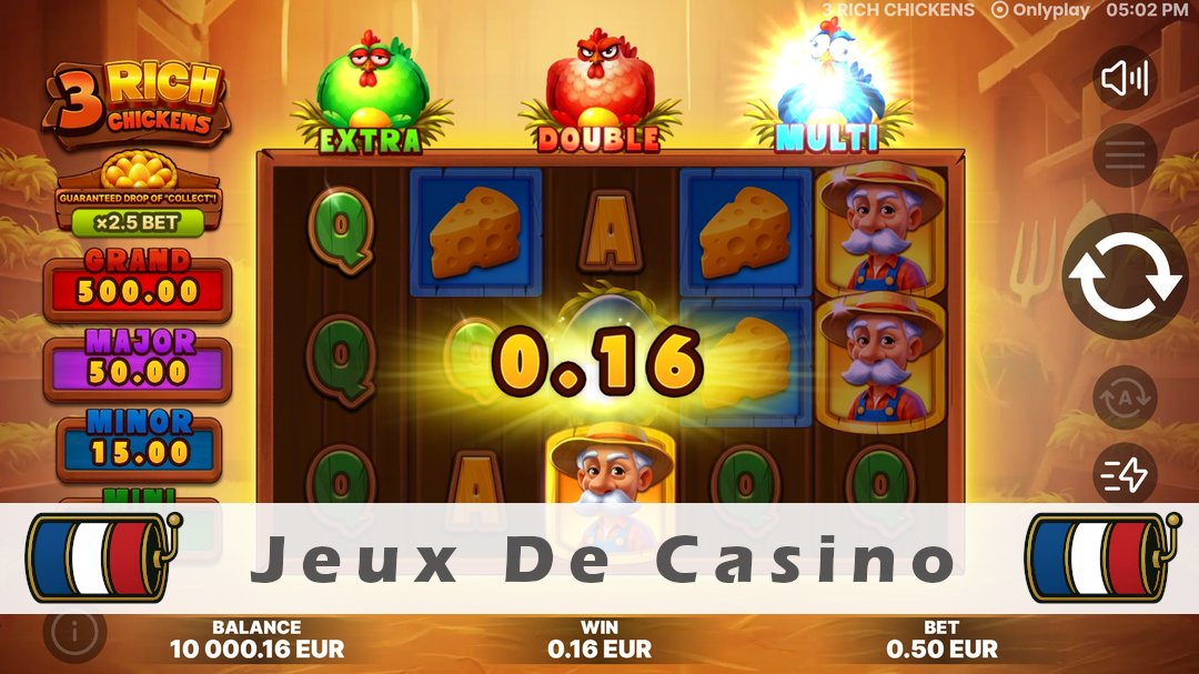 Démo de la machine à sous 3 Rich Chickens