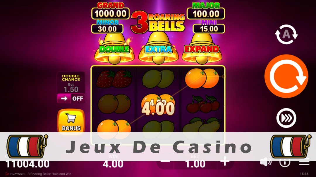 Démo de la machine à sous 3 Roaring Bells