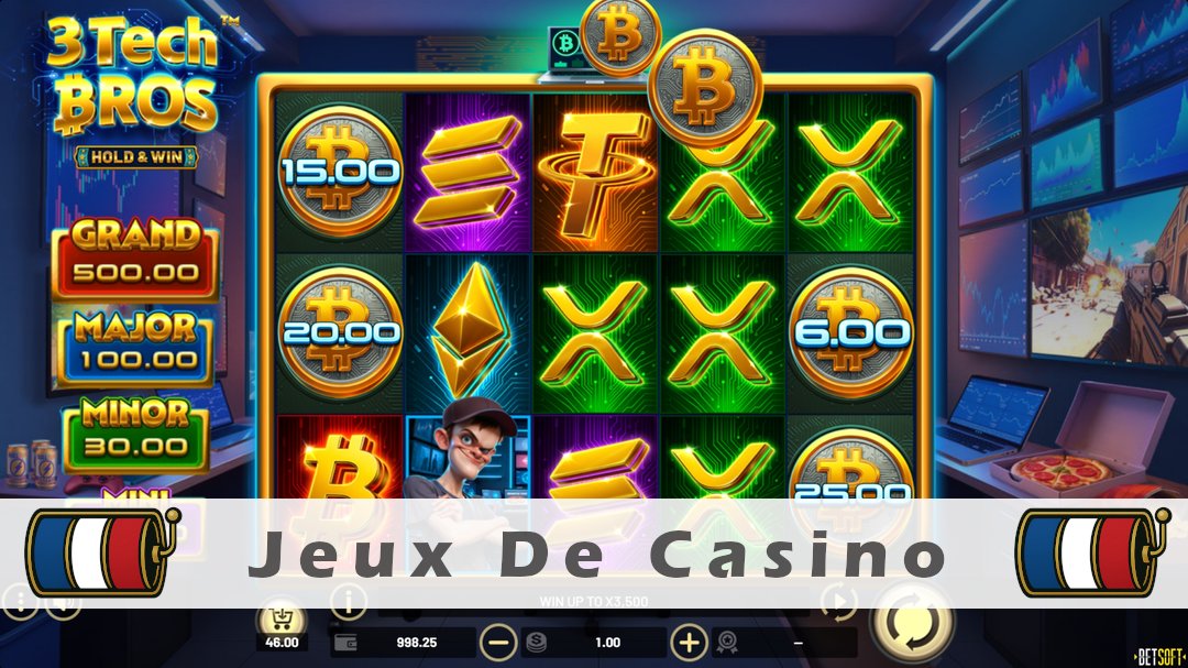 Démo de la machine à sous 3 Tech Bros