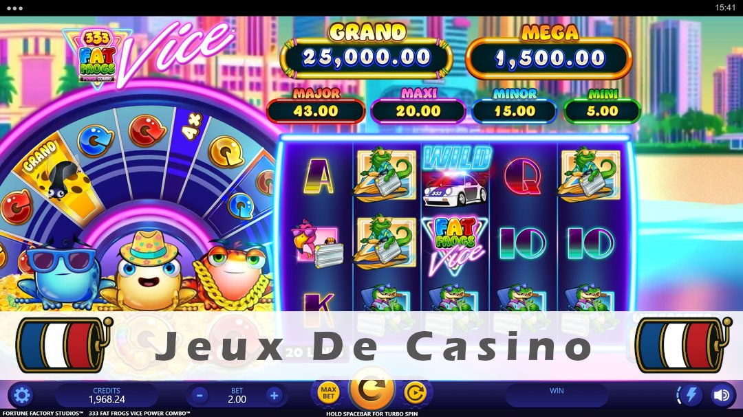 Démo de la machine à sous 333 Fat Frogs Vice Power Combo