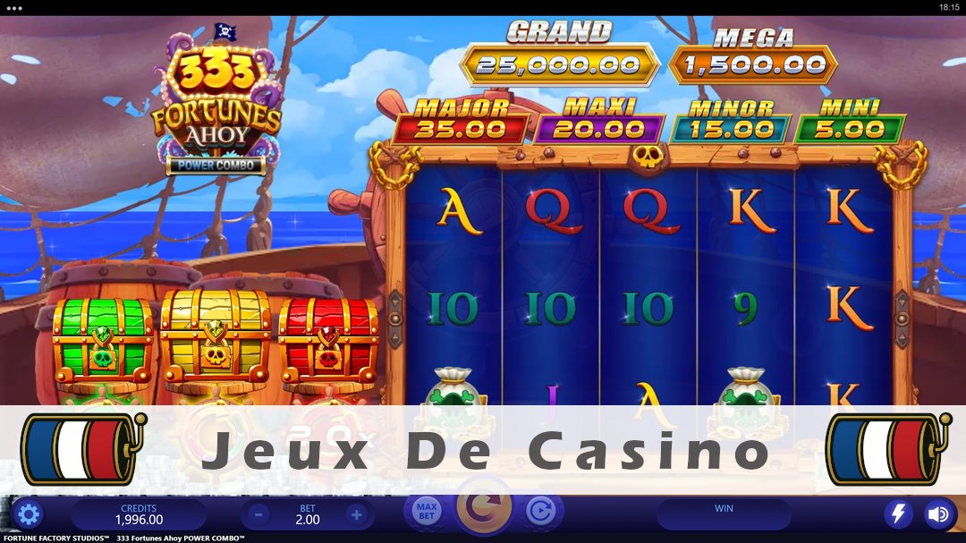 Démo de la machine à sous 333 Fortunes Ahoy Power Combo