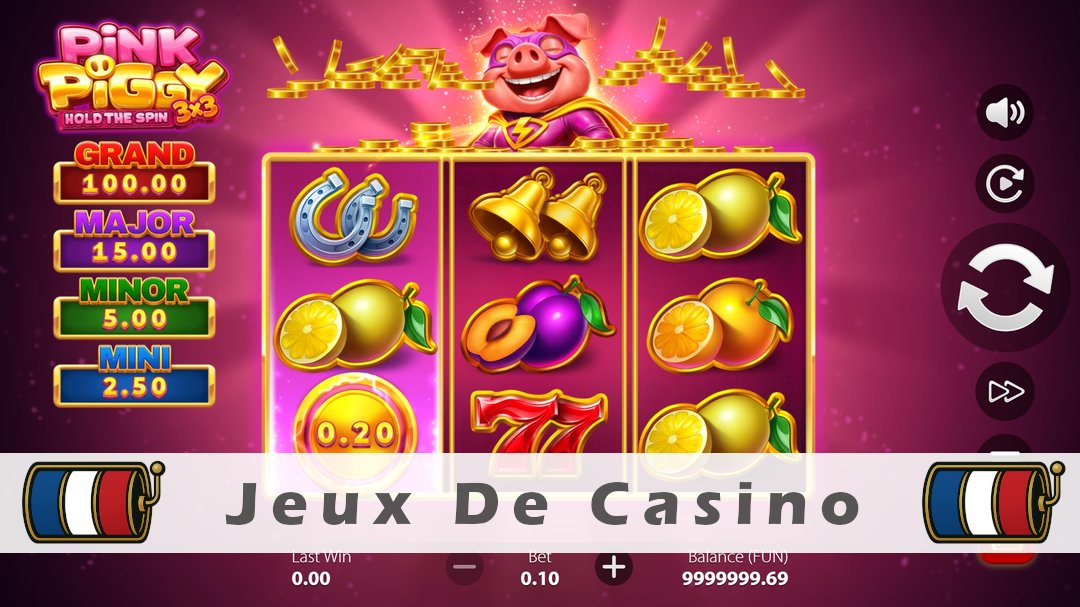 Démo de la machine à sous 3x3 Pink Piggy Hold the Spin