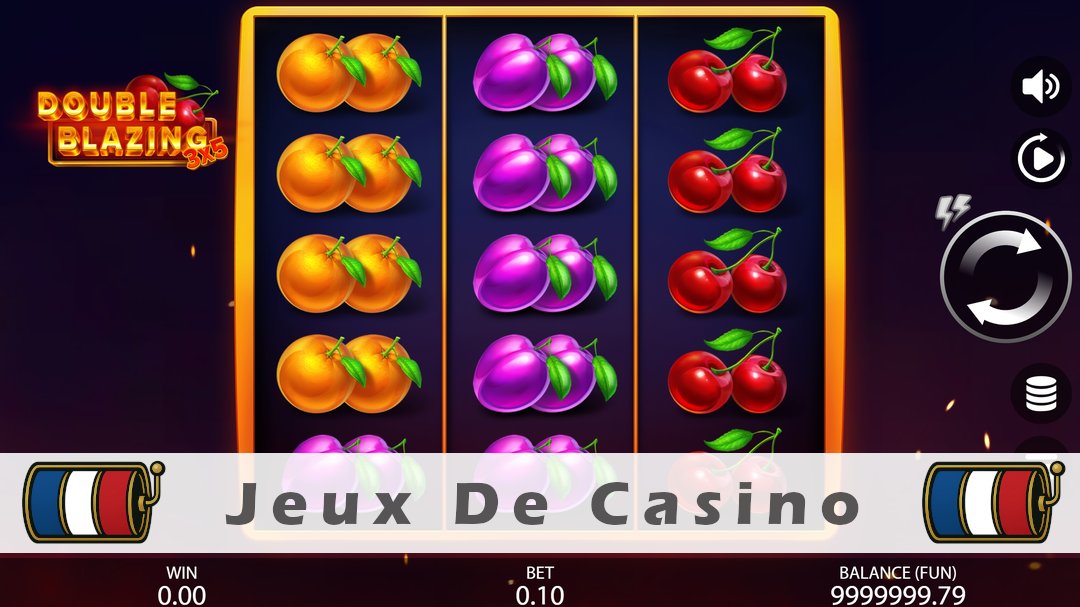 Démo de la machine à sous 3x5 Double Blazing