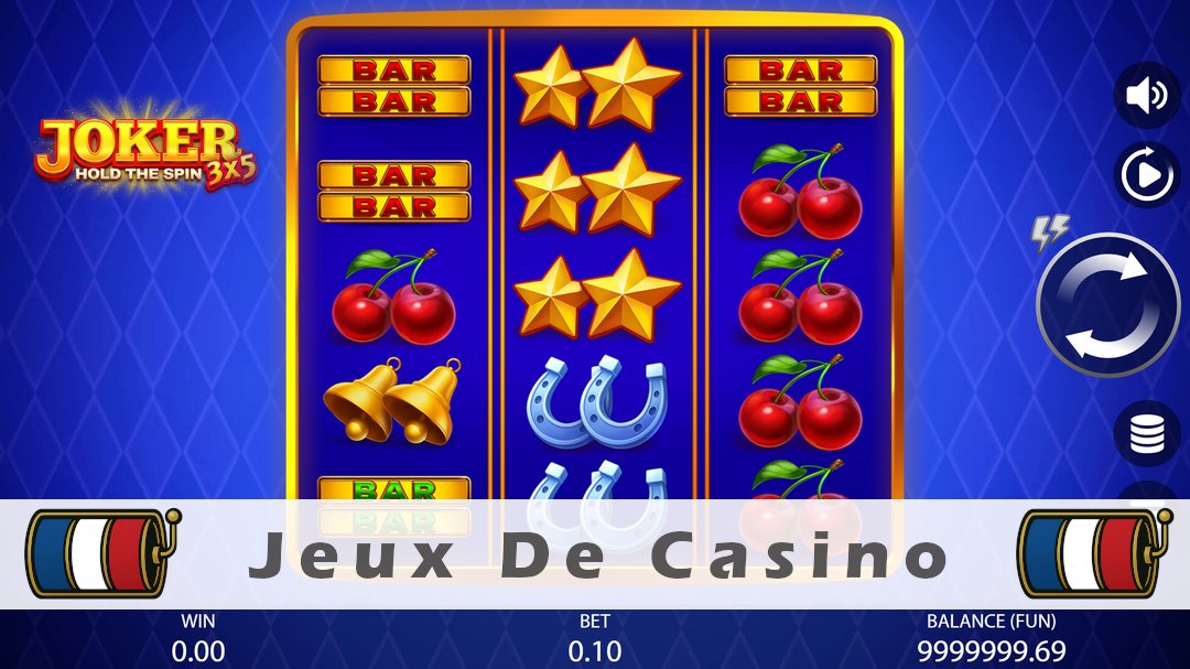 Démo de la machine à sous 3x5 Joker Hold The Spin