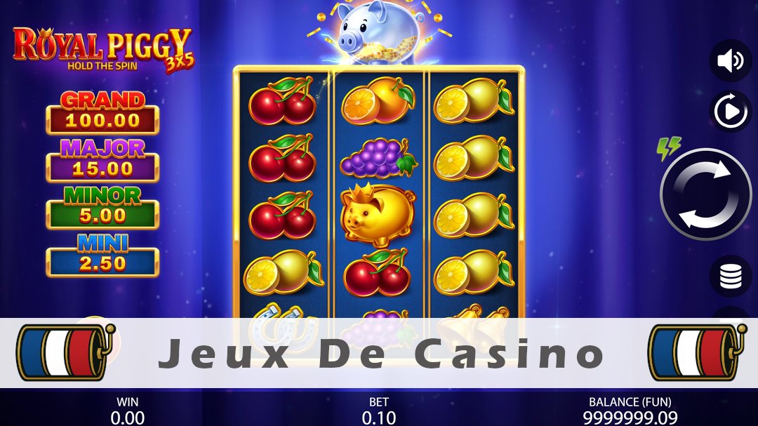 Démo de la machine à sous 3x5 Royal Piggy