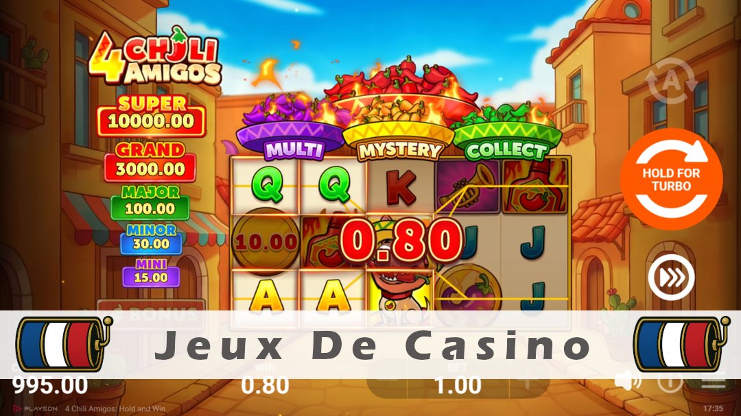 Démo de la machine à sous 4 Chili Amigos