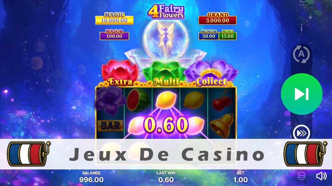 Démo de la machine à sous 4 Fairy Flowers