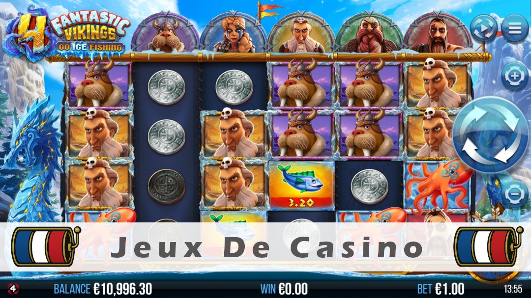 Démo de la machine à sous 4 Fantastic Vikings Go Ice Fishing