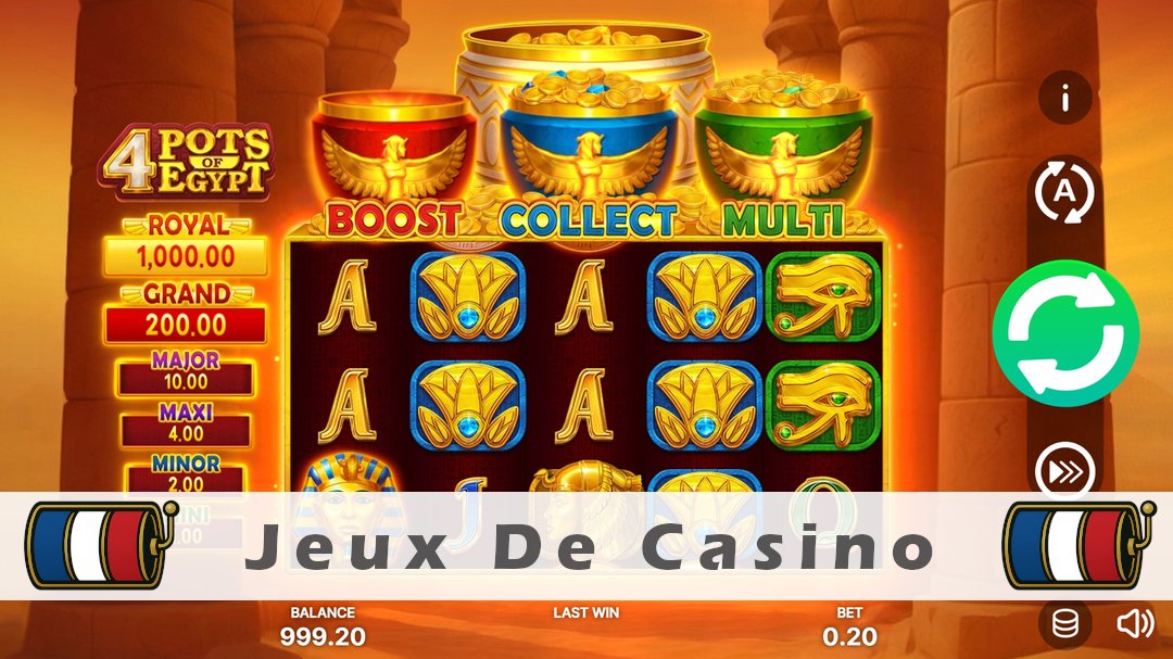 Démo de la machine à sous 4 Pots of Egypt