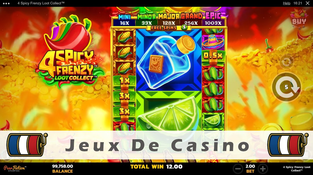 Démo de la machine à sous 4 Spicy Frenzy Loot Collect
