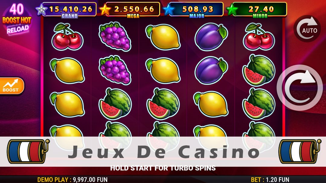 Démo de la machine à sous 40 Boost Hot Reload