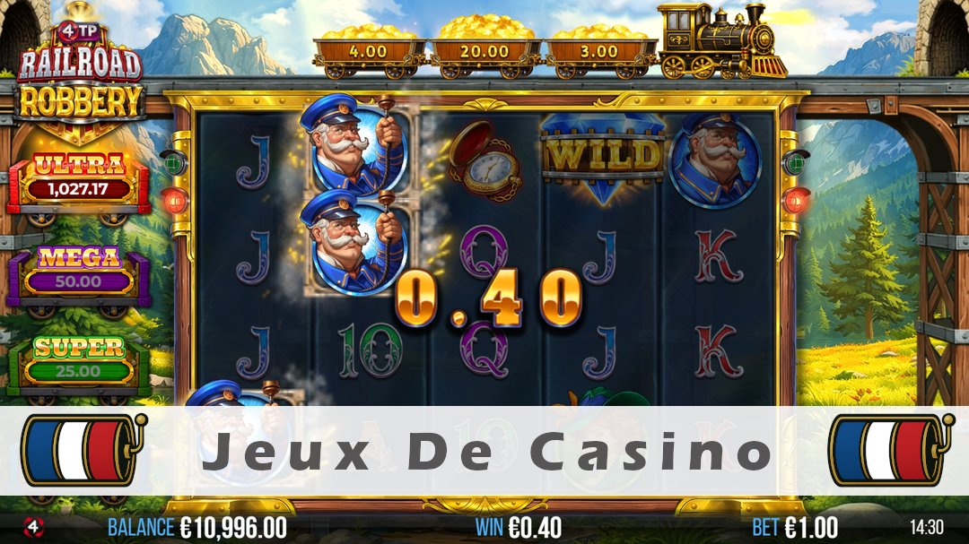 Démo de la machine à sous 4TP Railroad Robbery