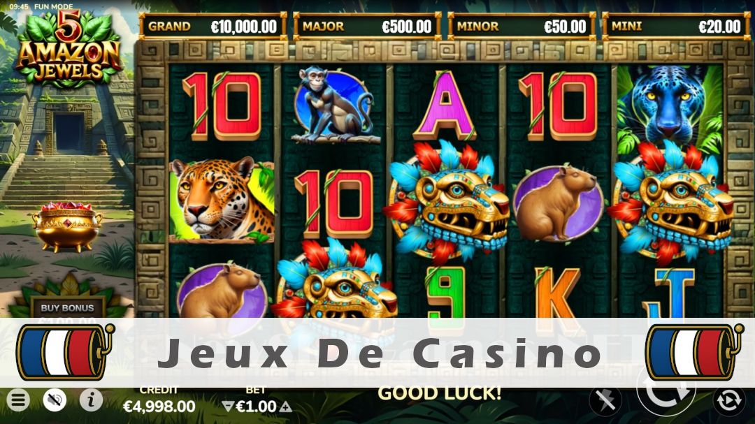 Démo de la machine à sous 5 Amazon Jewels