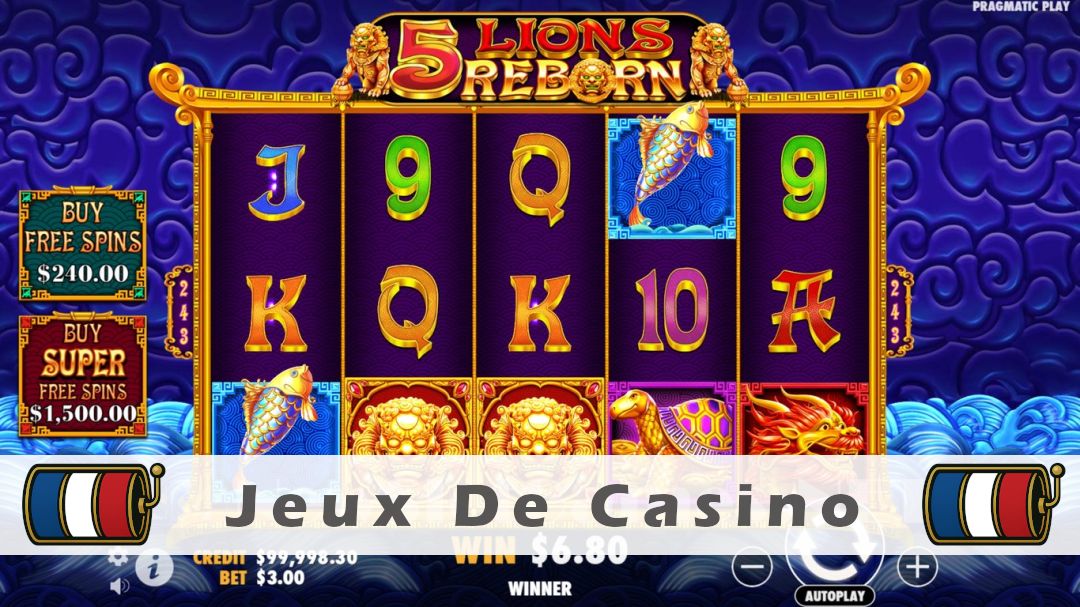 Démo de la machine à sous 5 Lions Reborn