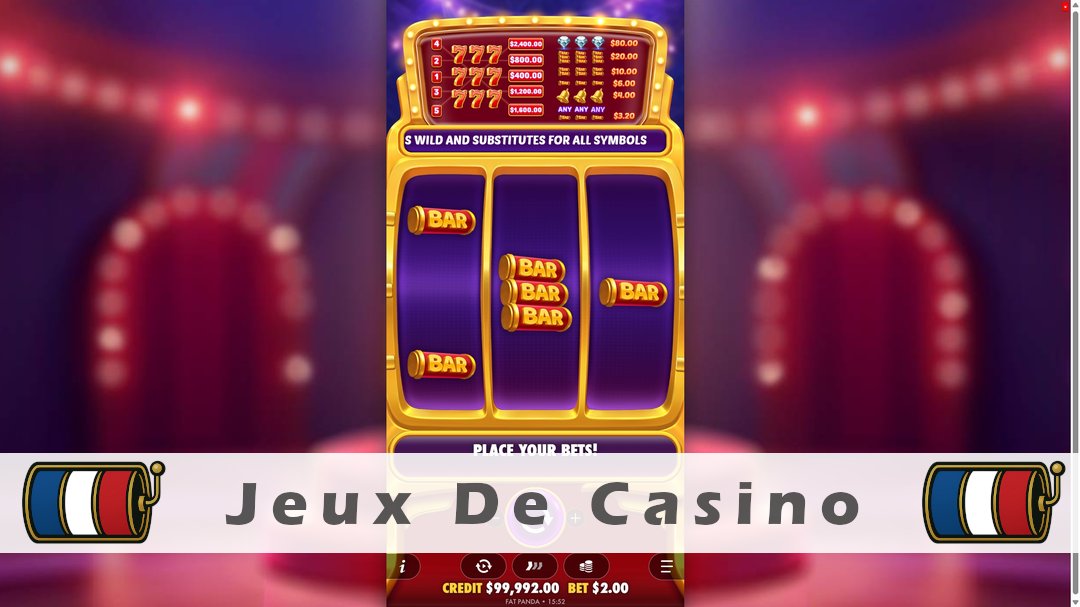 Démo de la machine à sous 777 Rush