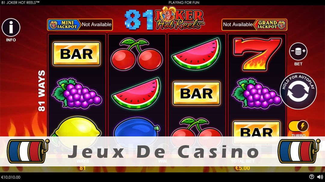 Démo de la machine à sous 81 Joker Hot Reels
