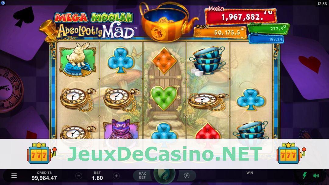 Démo de la machine à sous Absolootly Mad: Mega Moolah