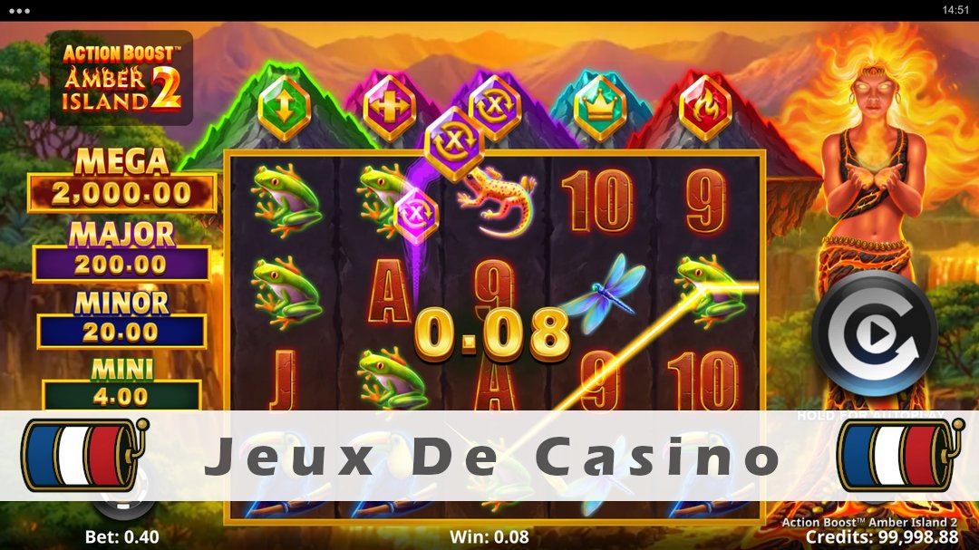 Démo de la machine à sous Action Boost Amber Island 2