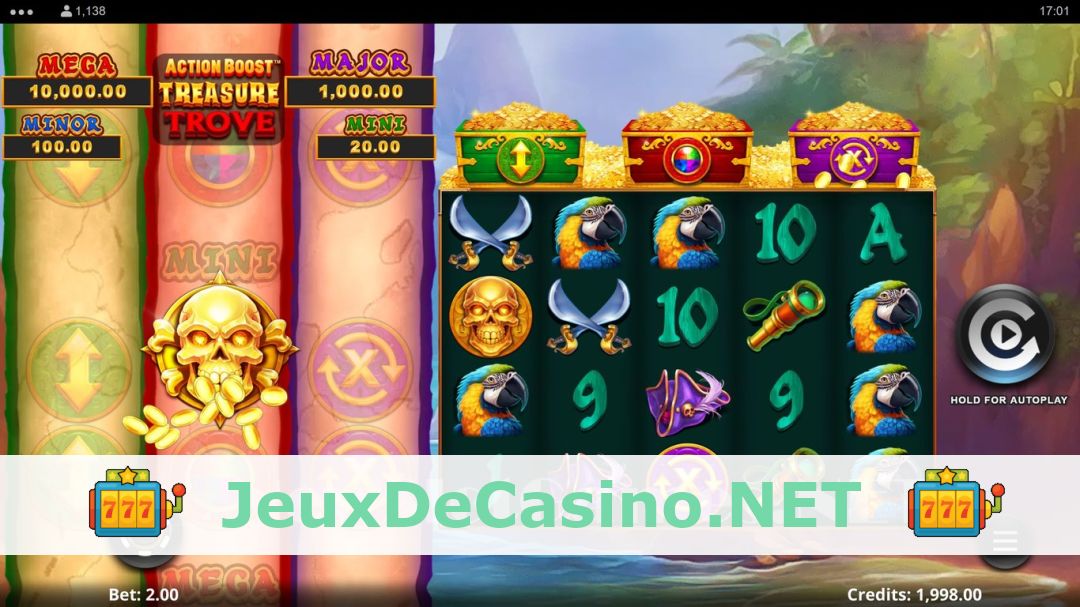 Démo de la machine à sous Action Boost Treasure Trove