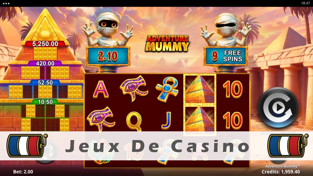 Démo de la machine à sous Adventure Mummy