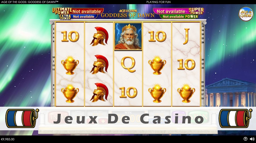 Démo de la machine à sous Age Of The Gods Goddess of Dawn
