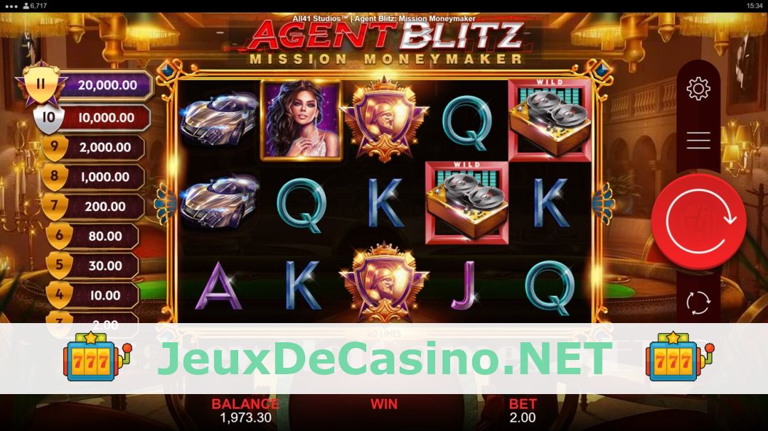 Démo de la machine à sous Agent Blitz Mission Moneymaker