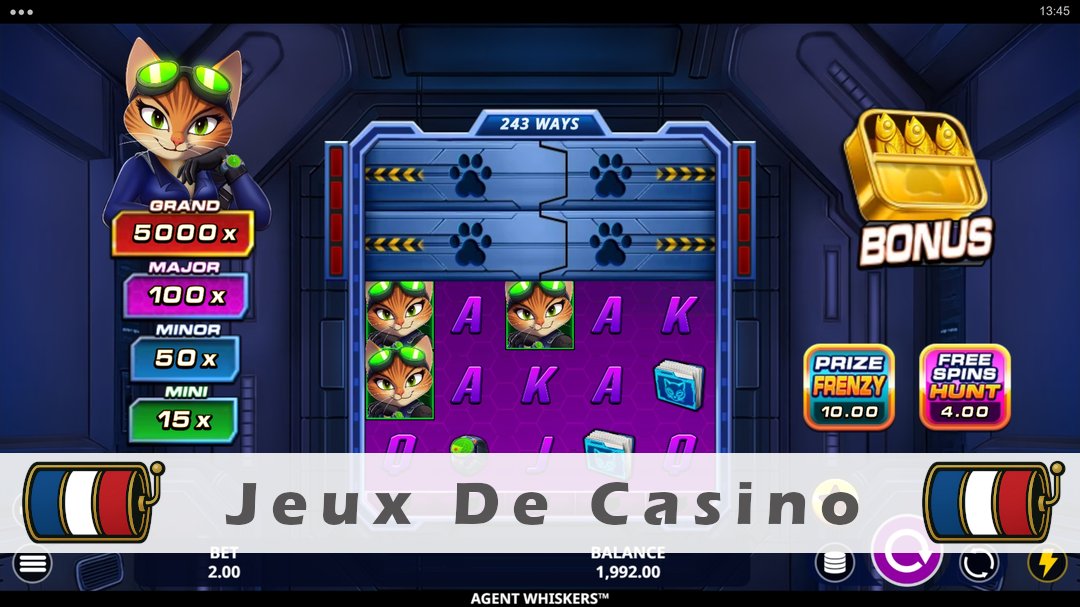 Démo de la machine à sous Agent Whiskers