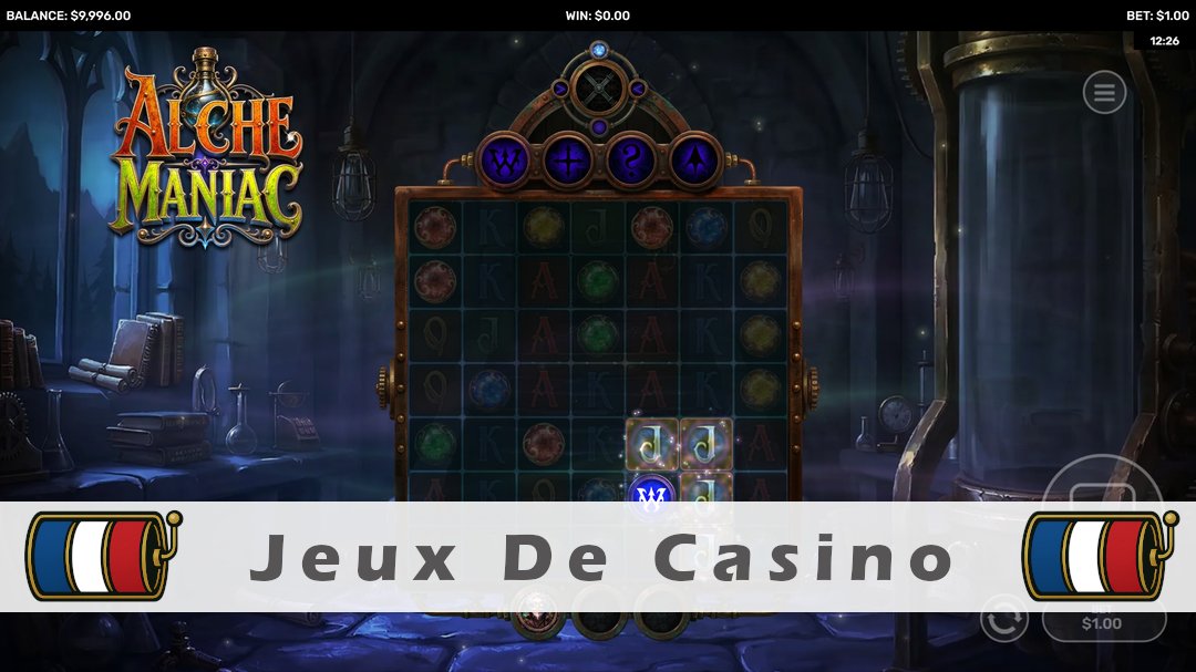 Démo de la machine à sous Alchemaniac