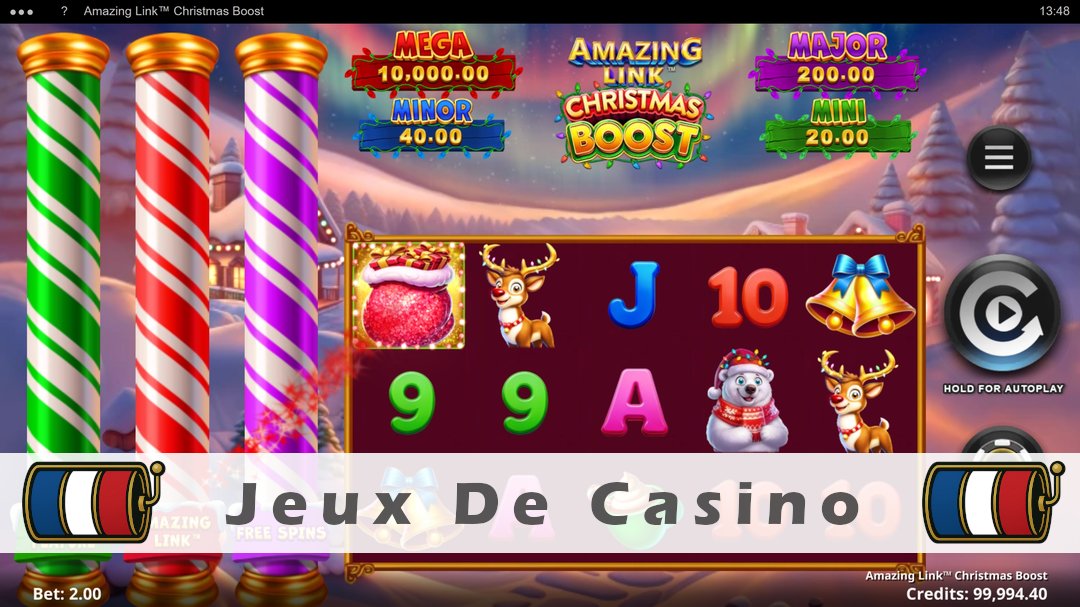 Démo de la machine à sous Amazing Link Christmas Boost
