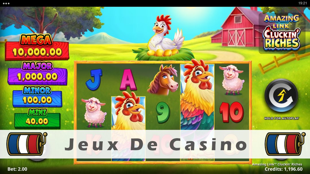 Démo de la machine à sous Amazing Link Cluckin Riches