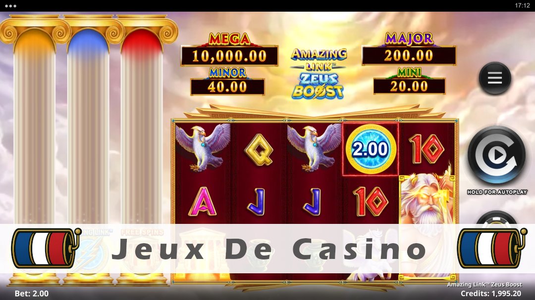 Démo de la machine à sous Amazing Link Zeus Boost
