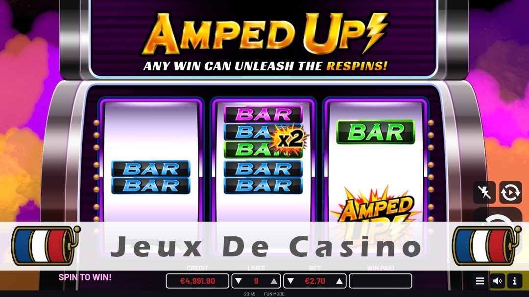 Démo de la machine à sous Amped Up!