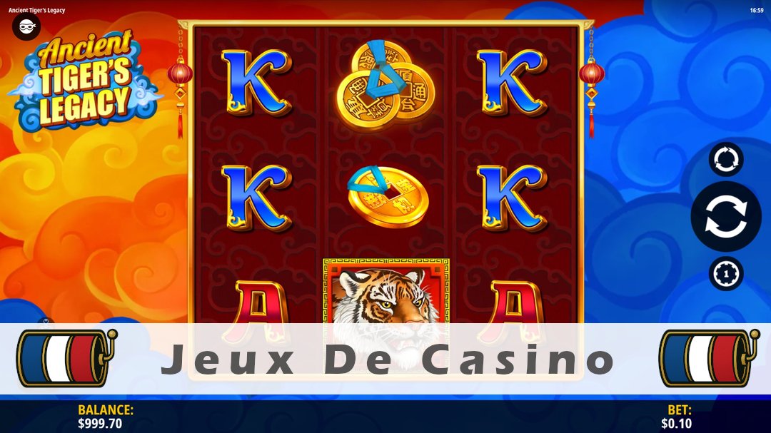 Démo de la machine à sous Ancient Tigers Legacy