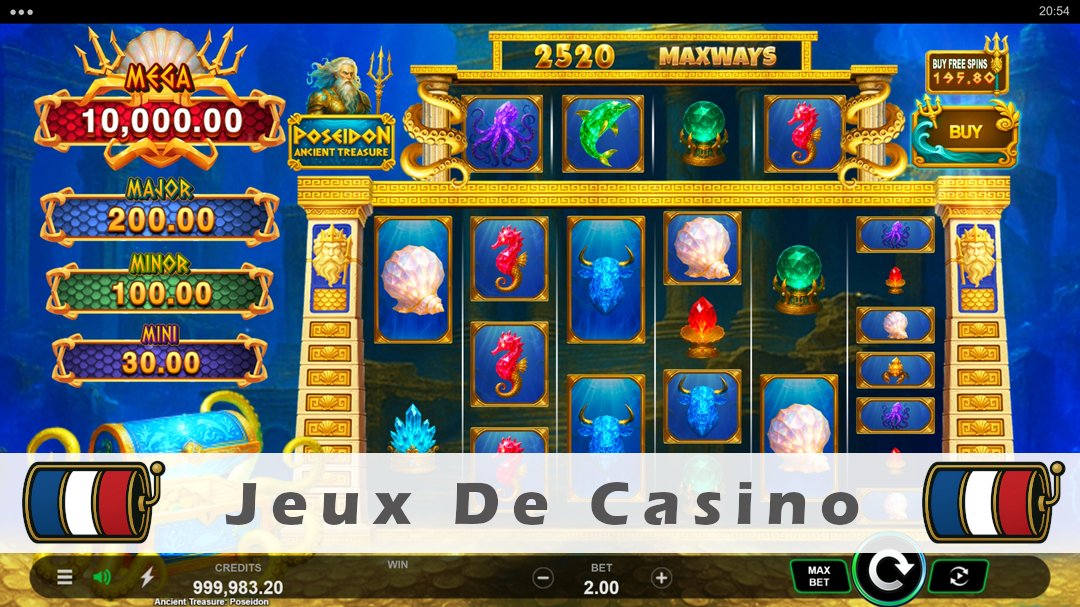 Démo de la machine à sous Ancient Treasure Poseidon