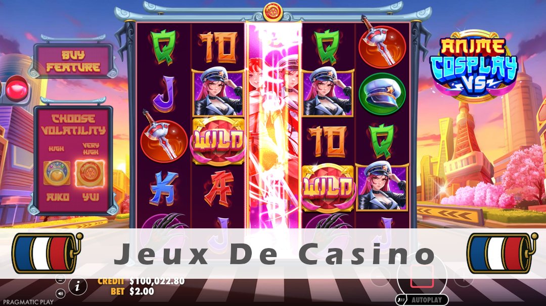 Démo de la machine à sous Anime Cosplay VS