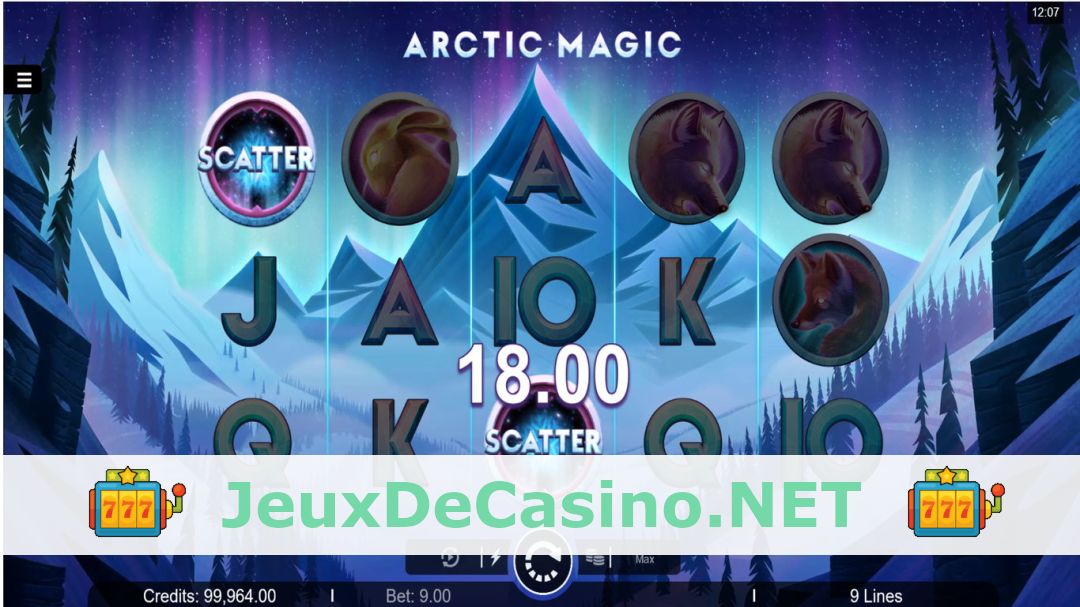 Démo de la machine à sous Arctic Magic